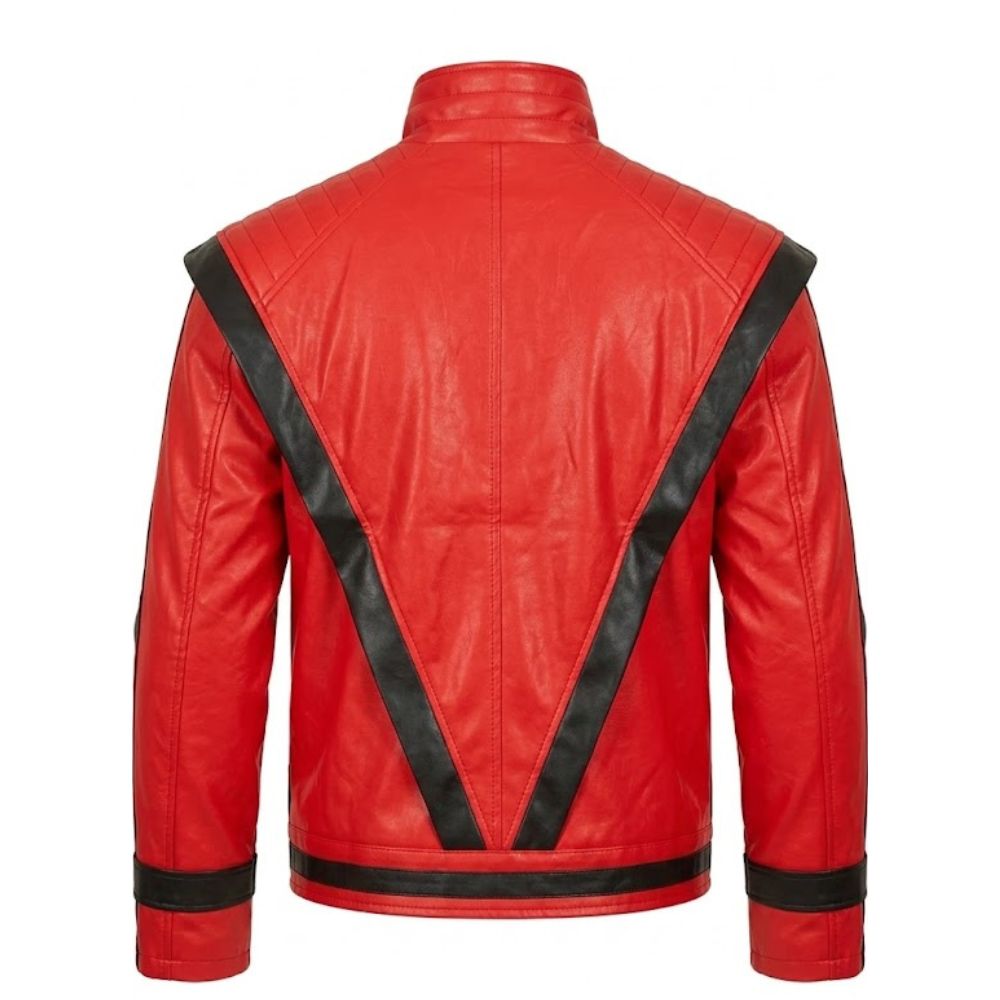 Michael Jackson Thriller Red Faux Leather Jacket
