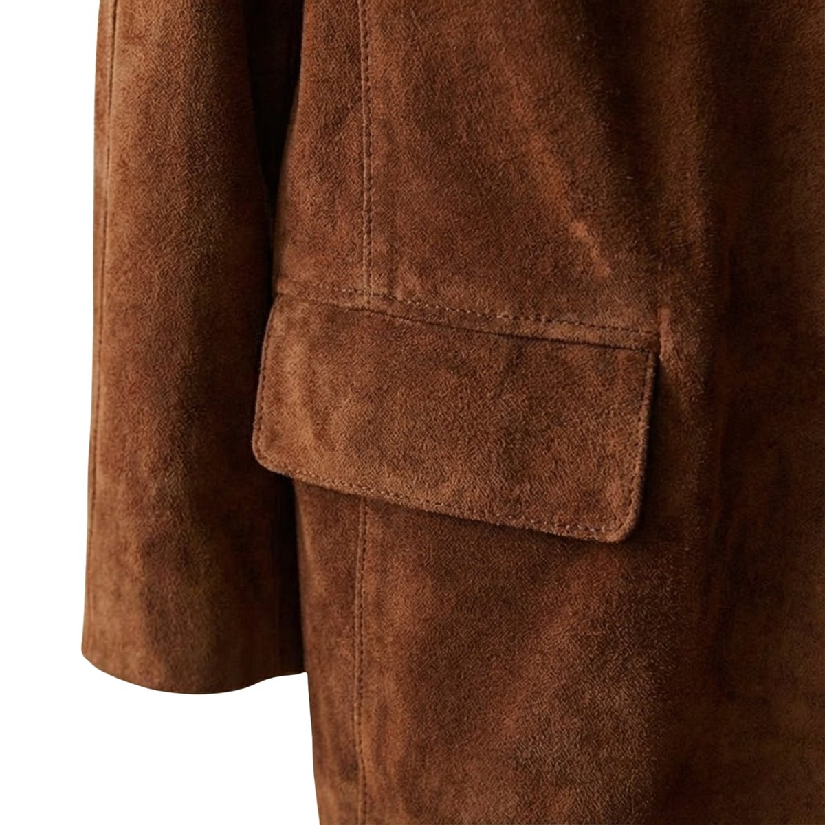 Women's Vintage Brown Suede Leather Blazer