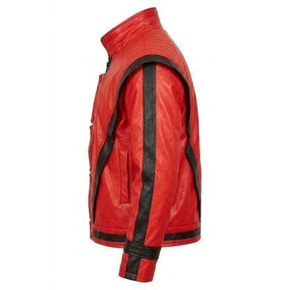 Michael Jackson Thriller Red Faux Leather Jacket