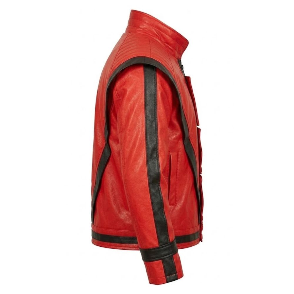 Michael Jackson Thriller Red Faux Leather Jacket