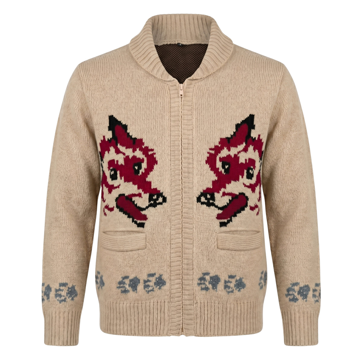 Project Hail Mary Ryan Gosling Retro Wolf Knit Cardigan