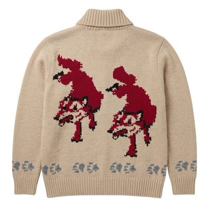 Project Hail Mary Ryan Gosling Retro Wolf Knit Cardigan