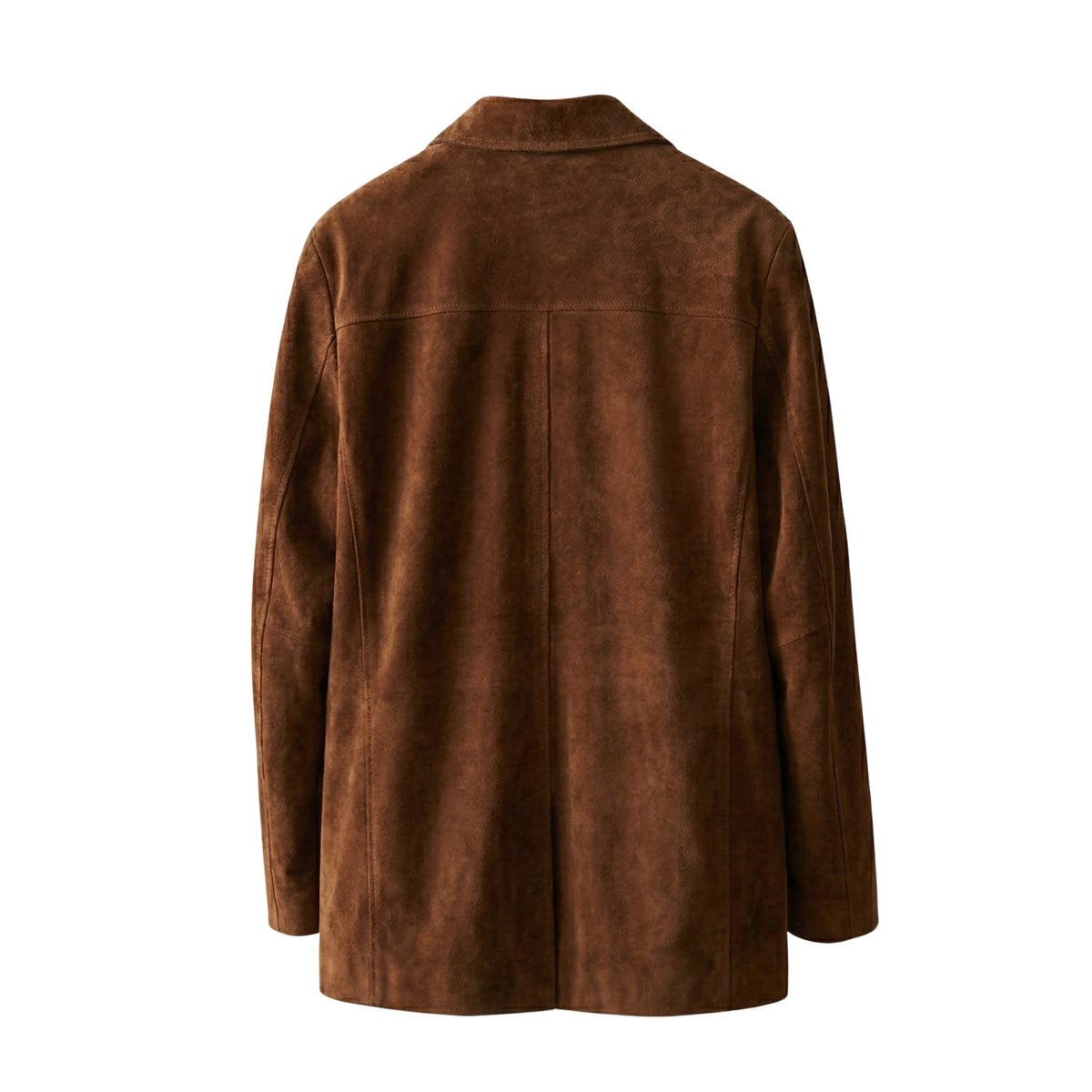 Women's Vintage Brown Suede Leather Blazer